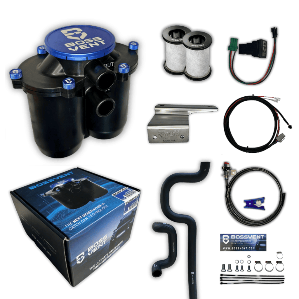 BossVent Ford Ranger PX2 & PX3 Catch Can Kit Blue