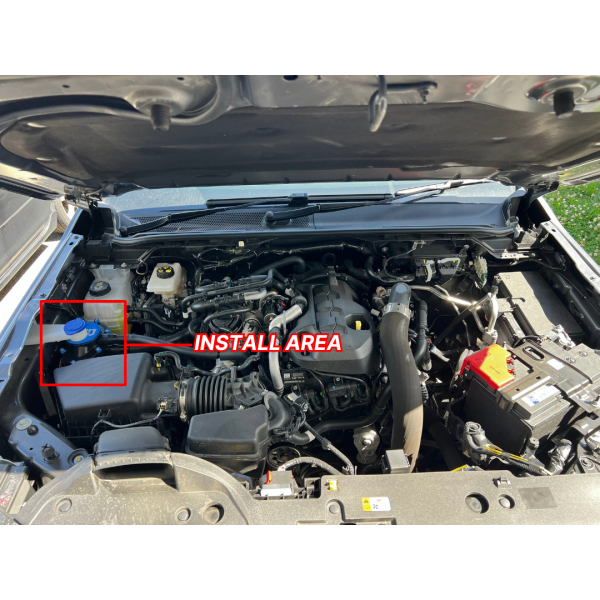 BossVent Volkswagen Amarok (2022-on 2.0L 4 Cyl TDI405 16v DOHC Turbo DXKB Engine) Oil Catch Can Kit - Image 9